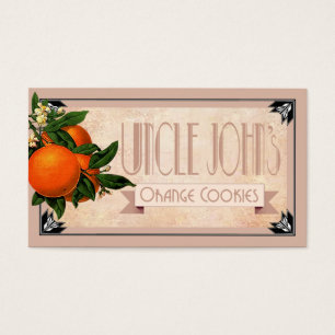 Art Deco Uncle John's orange cookies favor   blush