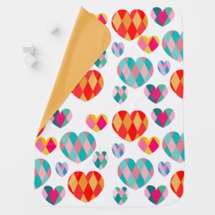 Art Deco Valentine's Baby Blanket