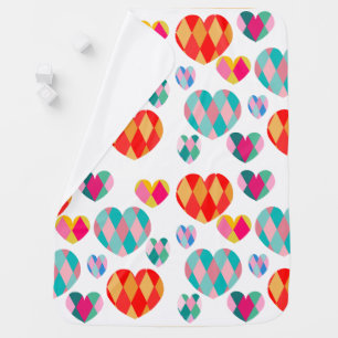 Art Deco Valentine's Baby Blanket