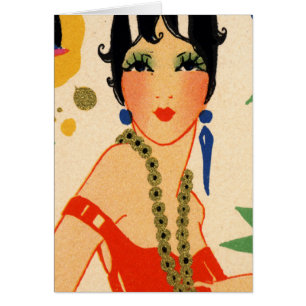 Art Deco Vamp, 1920s Flapper Cards