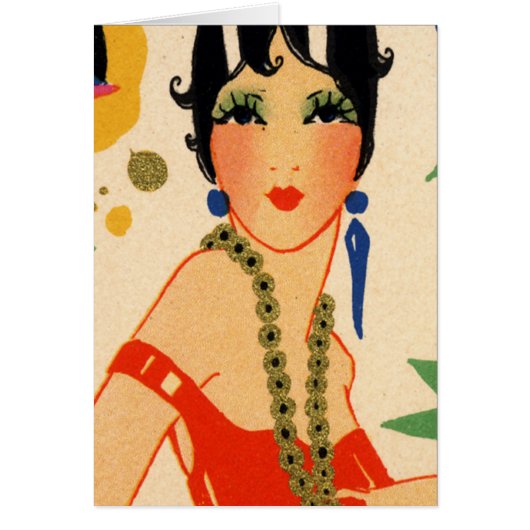 Art Deco Vamp, 1920s Flapper Cards (Front)