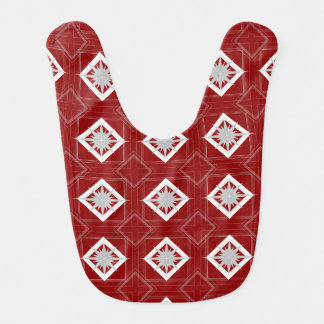 Art Deco Vintage Christmas Star Baby Bib