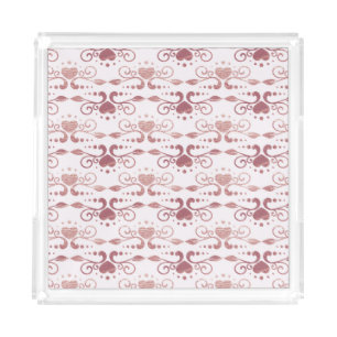 Art deco, vintage elegant wallpaper. acrylic tray