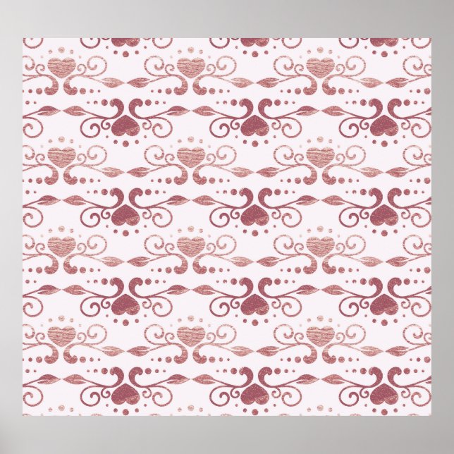 Art deco, vintage elegant wallpaper. poster (Front)