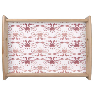 Art deco, vintage elegant wallpaper. serving tray