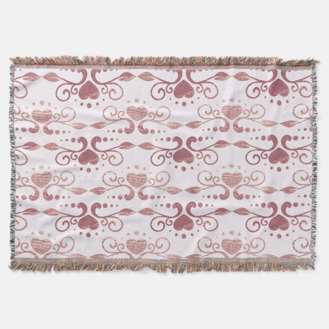 Art deco, vintage elegant wallpaper. throw blanket (Front)