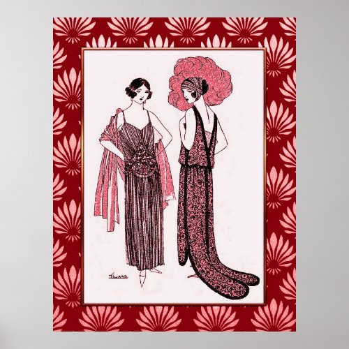 Art Deco Vintage Fashion Poster