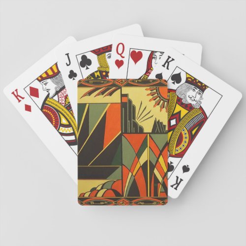 Art Deco vintage inspired playing cards