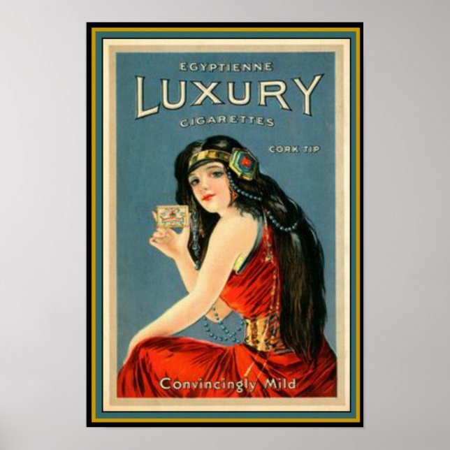 Art Deco Vintage Luxury Cigarette Ad 13 x 19 Poster (Front)