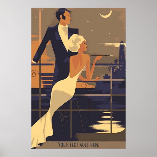 Art Deco vintage Poster (Front)