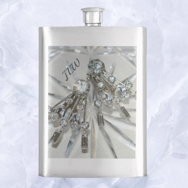 Art Deco Vintage Rhinestones Elegant Classic Flask (Creator Uploaded)