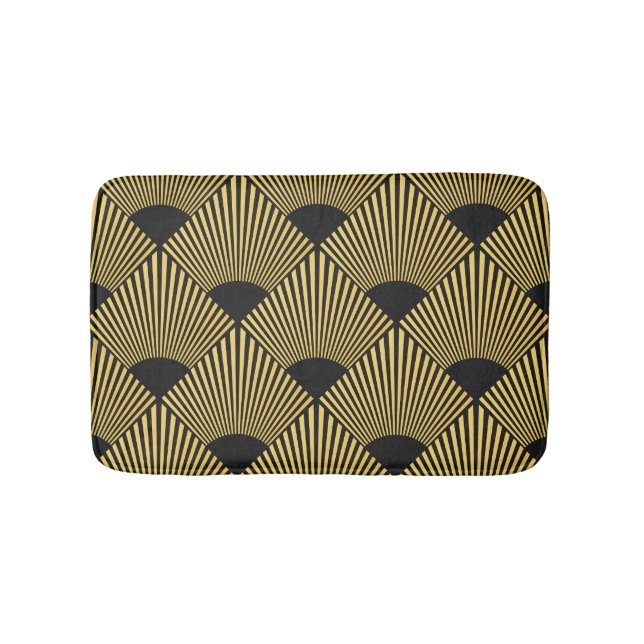 Art Deco Vintage Seamless Pattern Bath Mat (Front)