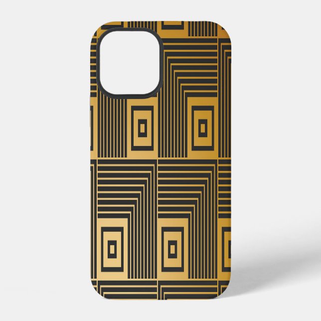 Art Deco Vintage Wallpaper Pattern Iphone Case (Back)