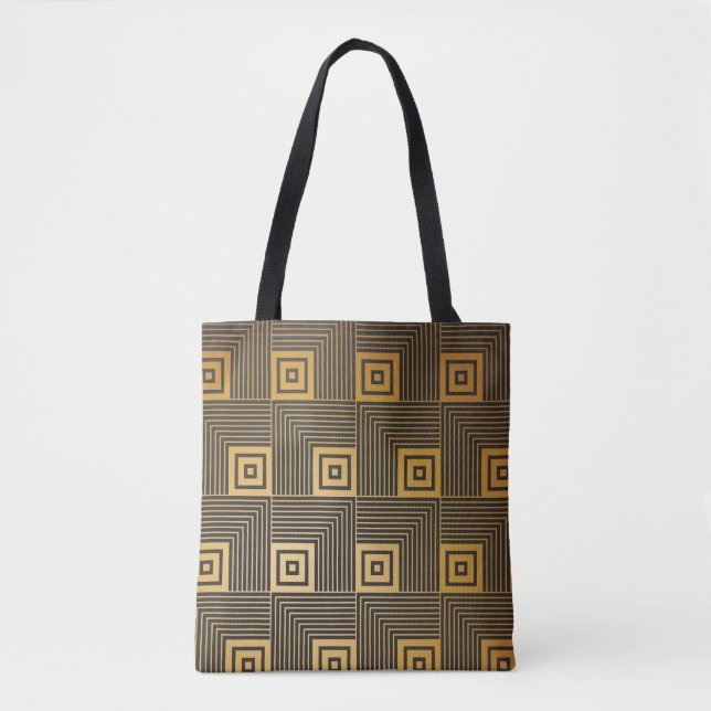 Art Deco Vintage Wallpaper Pattern Tote Bag (Front)