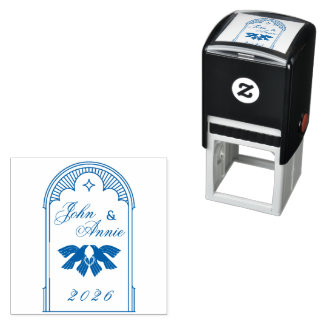 Art Deco Vintage Wedding Brand Stamp