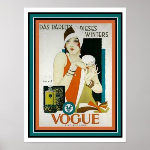 Art Deco Vogue Cover 12 x 16 Poster