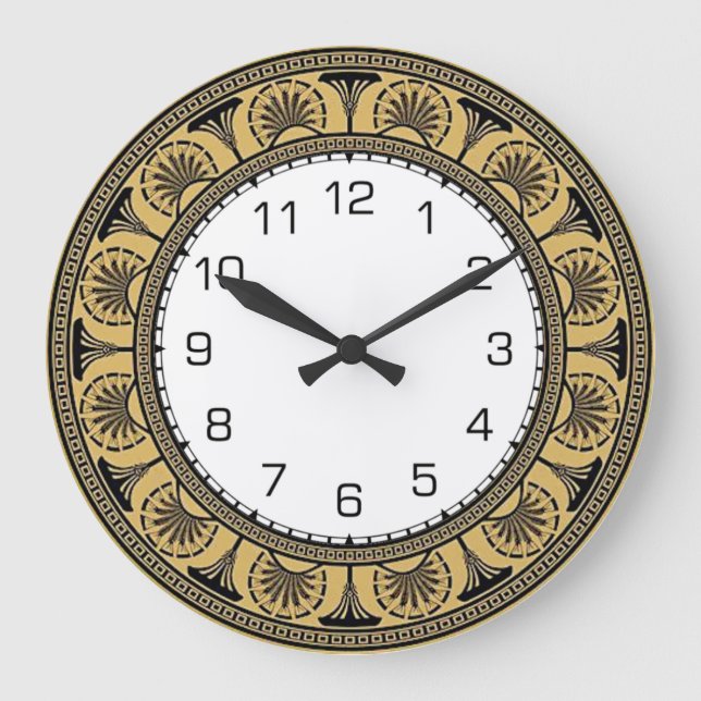 Art Deco Wall Large Clock (Front)