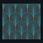 Art deco wallpaper: black and blue pattern poster<br><div class="desc">Vintage black and blue seamless art deco wallpaper pattern
Classic black and blue art deco wallpaper, so stylish!
Vintage art deco wallpaper: Classic black and blue elegance.
art, pattern, seamless, simple, background, abstract, texture, decor, vintage, illustration, retro, line, geometric, fabric, ornament, old, modern, beautiful, shape, textile</div>