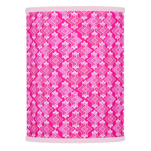 Art Deco Wallpaper Pattern Fuchsia Pink Lamp Shade