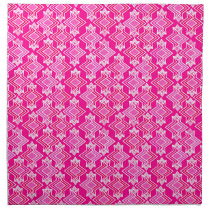 Art Deco Wallpaper Pattern, Fuchsia Pink Napkin