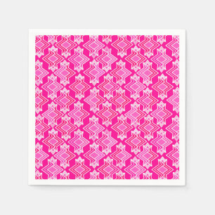 Art Deco Wallpaper Pattern, Fuchsia Pink Napkins