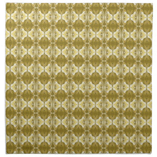Art Deco wallpaper pattern - gold and white Cloth Napkin