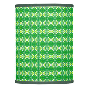 Art Deco wallpaper pattern - green and white Lamp Shade