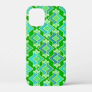 Art Deco Wallpaper Pattern, Jade Green iPhone 12 Mini Case