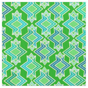 Art Deco Wallpaper Pattern, Jade Green Fabric