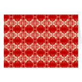 Art Deco wallpaper pattern - red and white (Front Horizontal)