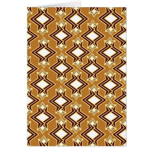 Art Deco Wallpaper Pattern, Tan and Brown (Front)