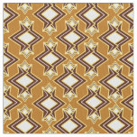 Art Deco Wallpaper Pattern, Tan and Brown Fabric