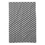 Art Deco wave pattern - black and white Towel