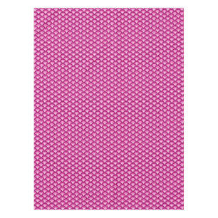 Art Deco wave pattern - magenta and pink Tablecloth