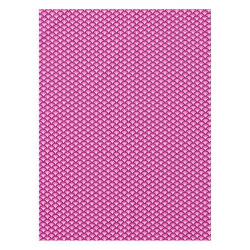 Art Deco wave pattern _ magenta and pink Tablecloth