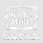Art Deco Wedding Border Return Address Embosser<br><div class="desc">Art Deco Wedding Border Return Address Embosser. Add a touch of personalized elegance to your stationery with this beautiful paper embosser. Perfect as a gift for anyone who loves paper,  typography,  and books.</div>