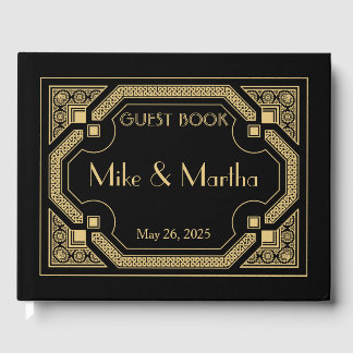 Art Deco Wedding Guest Book