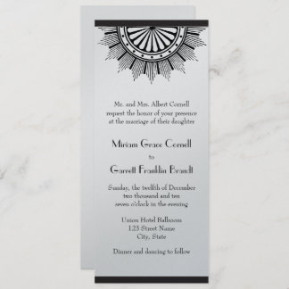 Art Deco Wedding Invitation
