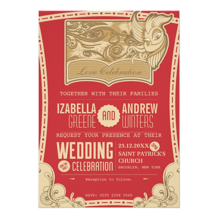 Art Deco Wedding Invitation