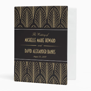 Art Deco Wedding Mini Binder