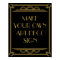 Art Deco Wedding or Party Sign make your own