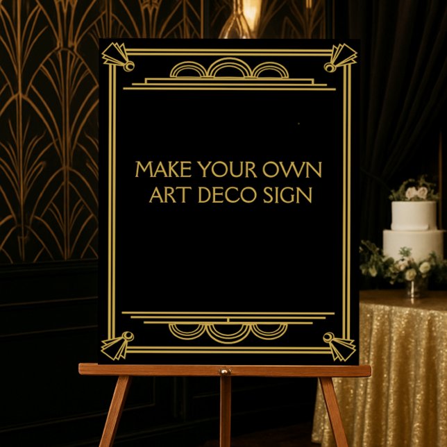 Art Deco Wedding or Party Sign make your own (Creator Uploaded)