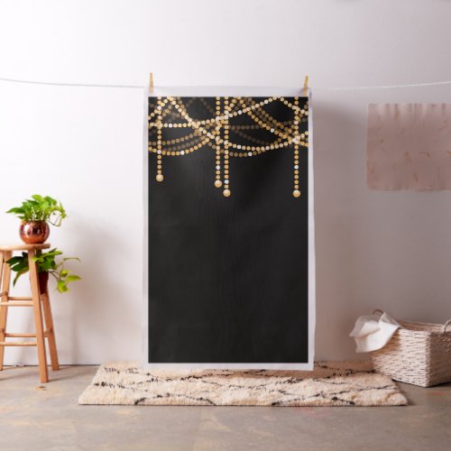 Art Deco Wedding Photo Backdrop Gold String Lights