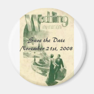 Art deco wedding, Save the ... Magnet