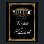 Art deco welcome Poster<br><div class="desc">Art deco welcome poster</div>