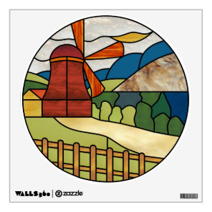 Art Deco Windmill Decal