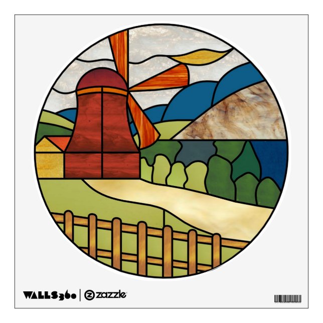 Art Deco Windmill Decal (Front)