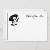 Art Deco Woman In Big Hat Gloves RL (Front)