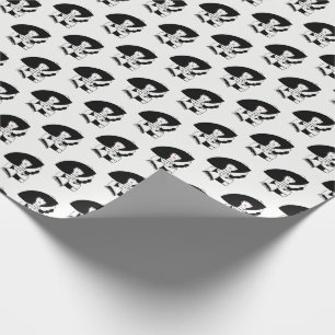 Art Deco Woman In Big Hat Gloves RL Wrapping Paper