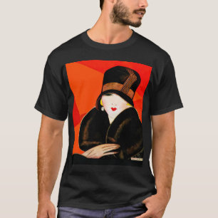 Art deco woman´s portrait T-Shirt